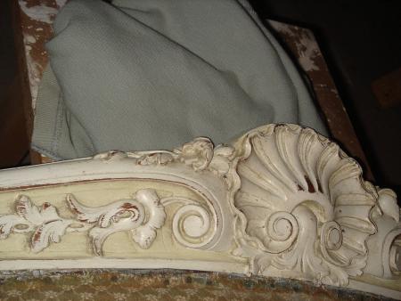 Banquette Louis XV  ( le haut terminé ) de 1874